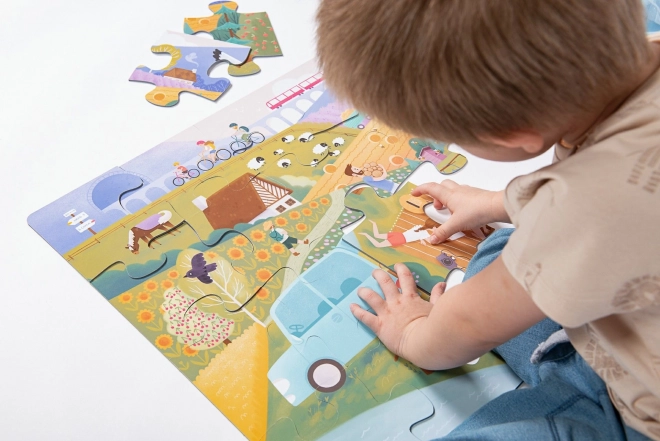 Riesenpuzzle Ausflug