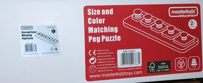 Masterkidz Montessori Puzzle Größen und Farben Lernen