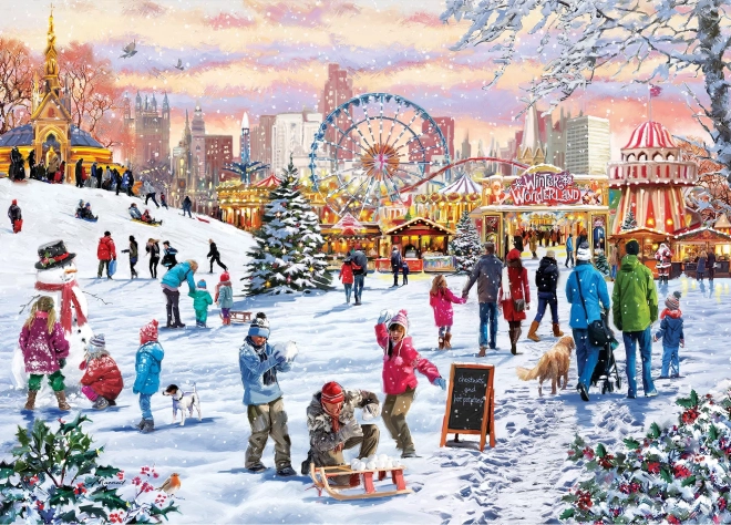 Gibsons Puzzle Winterwunder im Hyde Park 1000 Teile