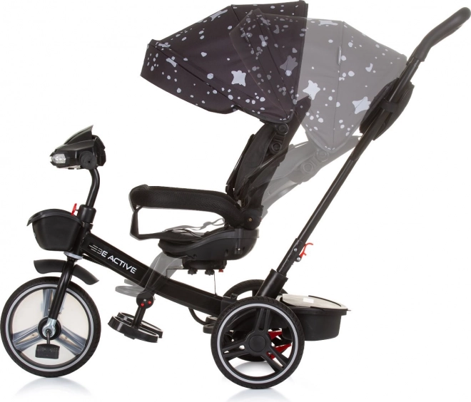 Chipolino Dreirad mit Verdeck Be Active 2-in-1 Obsidian