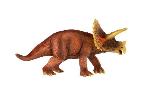 Triceratops Spielzeugfigur aus Kunststoff 20cm im Beutel