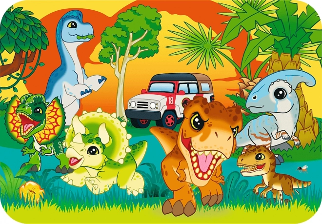 Holzpuzzle Jurassic World: Lerne die Dinosaurier kennen 24 Teile