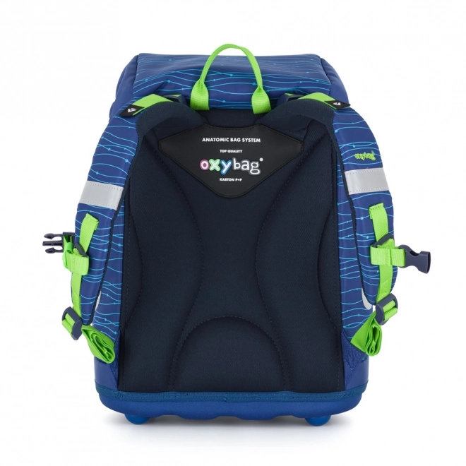 OXY Sherpy Blue Schulrucksack Set