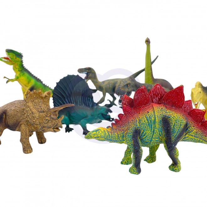 Dinosaurier-Figurenset mit Spielmatte und Tragekoffer