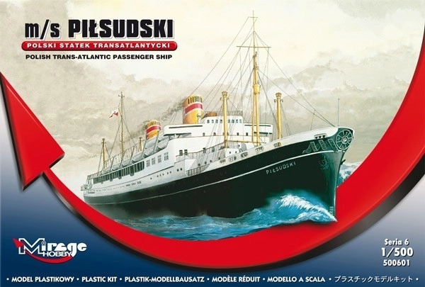 Modellbausatz des Schiffes Piłsudski