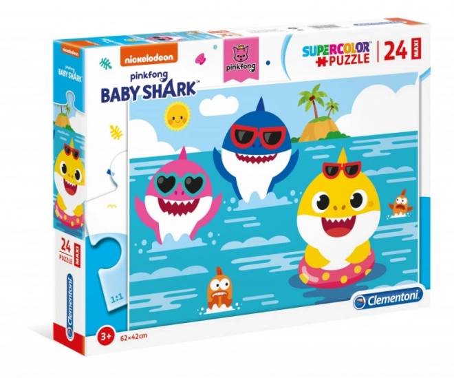 Maxi Puzzle 24 Teile - Baby Shark