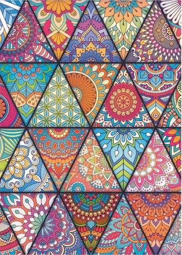 Beruhigende Mandala- und geometrische Muster