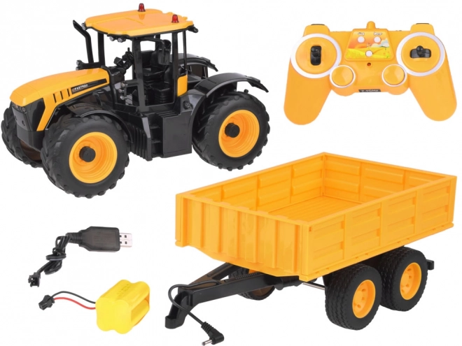 Ferngesteuerter JCB Traktor mit Kippanhänger