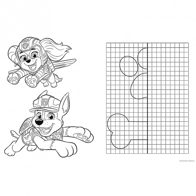 Doppelseitiges Puzzle PAW Patrol: Neue Herausforderung SUPER MAXI 24 Teile