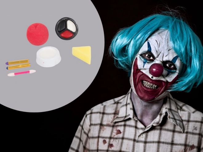 Clown Make-up Set für Halloween und Cosplay