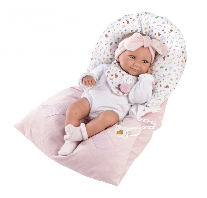 Llorens New Born Mädchen - realistische Babypuppe mit Ganzvinylkörper - 40 cm