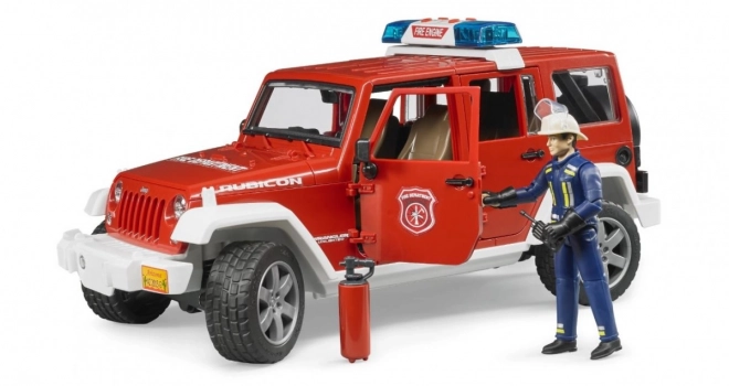 Roter Feuerwehr Jeep WRANGLER mit Figur und Zubehör