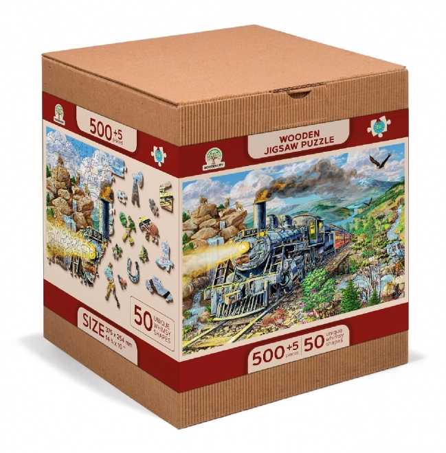 Dreidimensionales Puzzle Eisenbahn