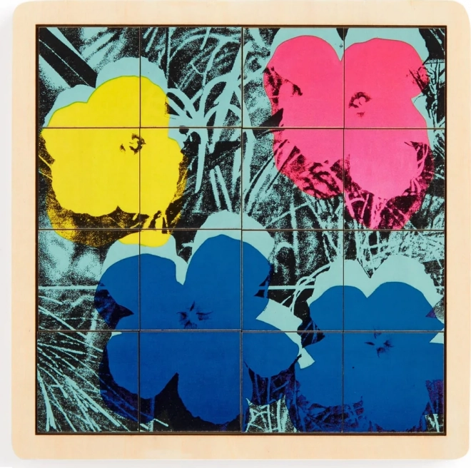 Galison Posuv-Puzzle – Andy Warhol: Blumen