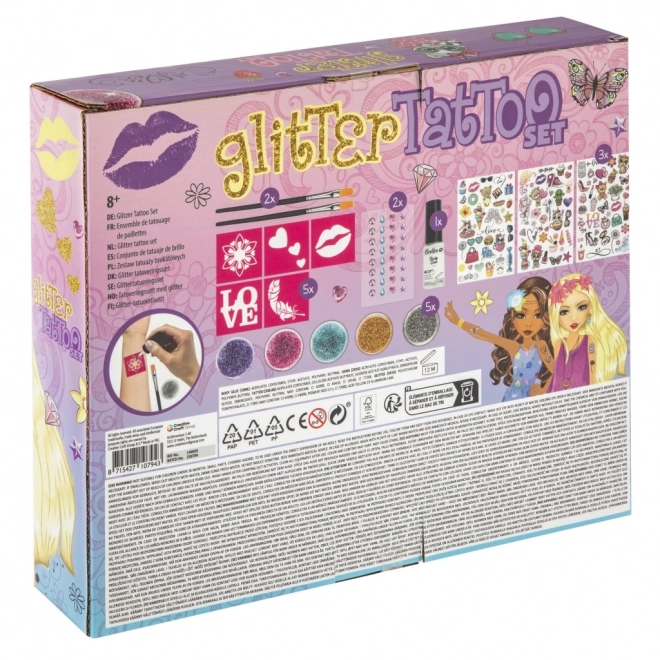 Glitzer-Tattoo Set für Kinder