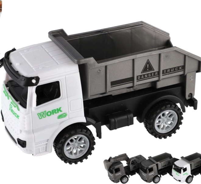 Baumaschinen-Spielzeugauto-Set mit Schwungradantrieb