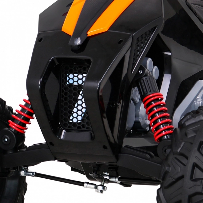 Quad Lucky Seven mit Batterie schwarz + EVA Räder + langsamer Start + LED + MP3 USB