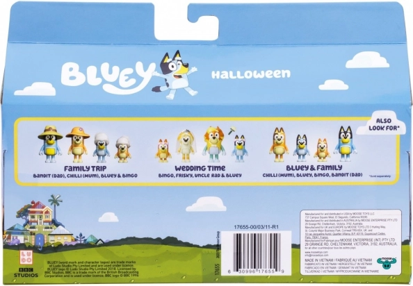 Figuren Bluey - Kostümball 4er-Pack