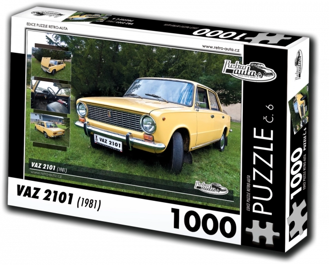 Retro Autos Puzzle VAZ 2101 von 1981 - 1000 Teile