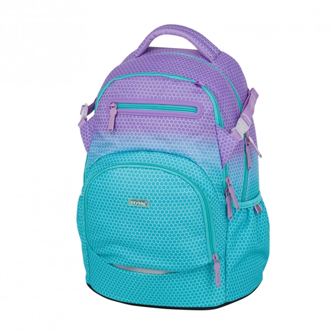 Schulrucksack OXY Blau-Pink Ombre