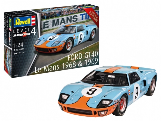 Plastikmodellauto Ford GT 40 Le Mans 1968