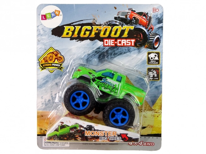 Monster Truck Spielzeugauto mit Rückziehantrieb und Sprungrampe