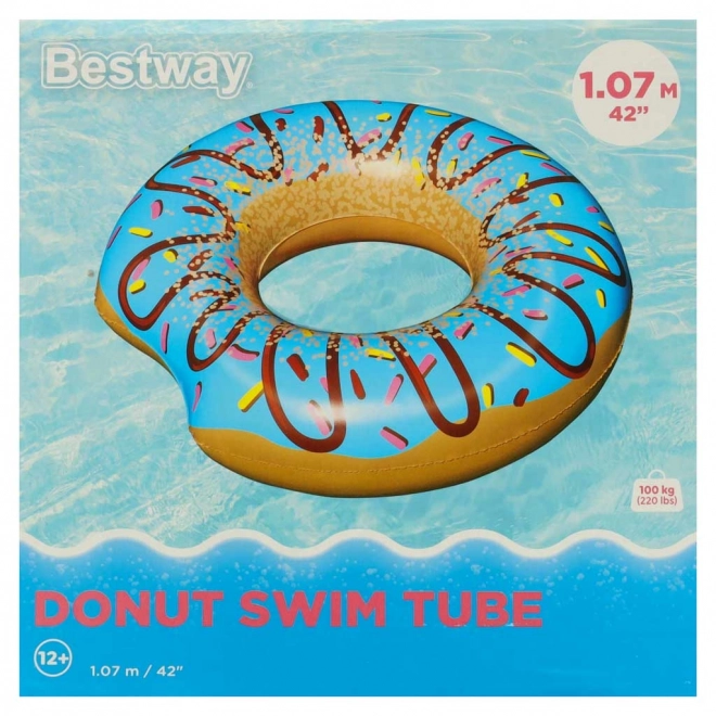 Aufblasbarer Schwimmreifen Donut Blau 107cm