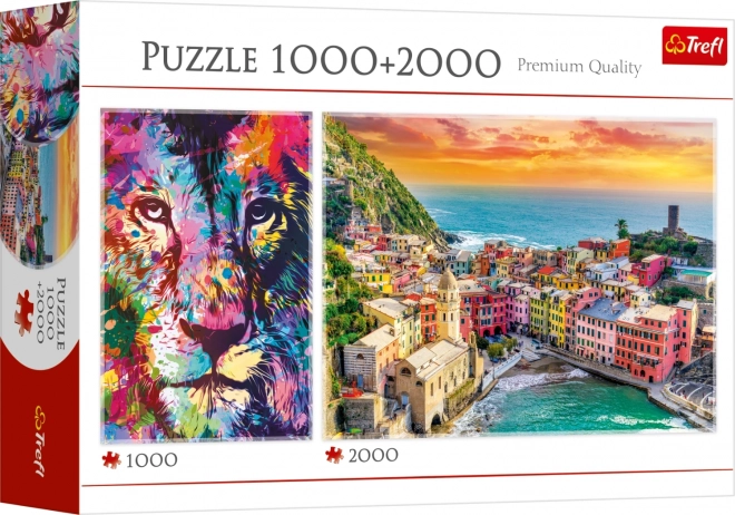 TrefL Puzzle - Löwenskizze und Italienreise