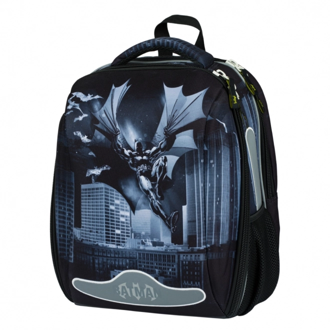 Schulset Batman Dunkle Stadt: Rucksack, Federmappe, Beutel