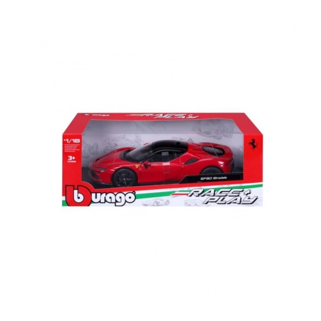 Bburago Ferrari SF90 Stradale Rot Modellauto