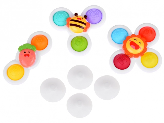 Fidget Spinner Sensorische Spielzeug mit Saugnapf