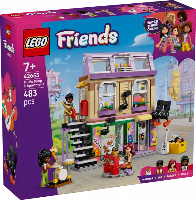 LEGO Friends Musikgeschäft und Wohnung
