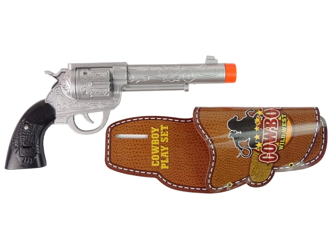 Revolver mit Holster für schnelles Spiel