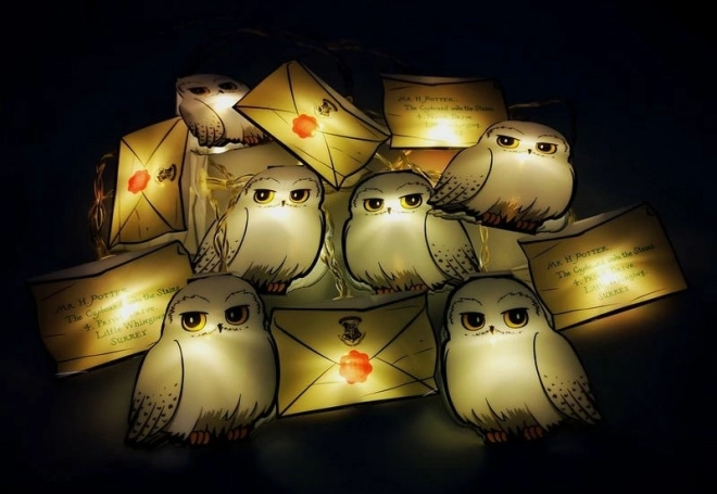 Harry Potter Lichterkette mit Hedwig Motiv