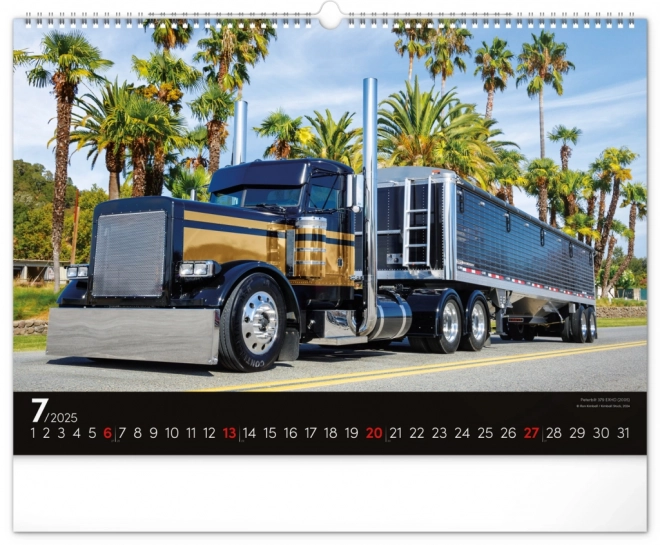 Wandkalender Trucks 2025