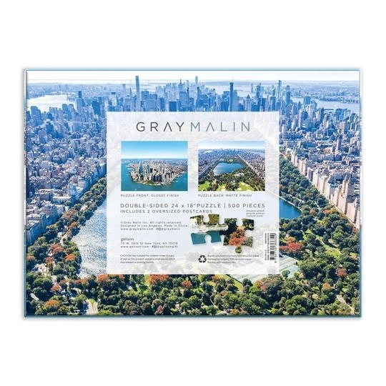 Oboustranniges New York City Puzzle 500 Teile von Gray Malin