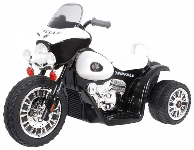 Kinder Elektrischer Chopper Motorrad Schwarz mit LED Lichtern und Geräuschen