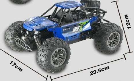 Fernbedienung Geländewagen Blau 22cm