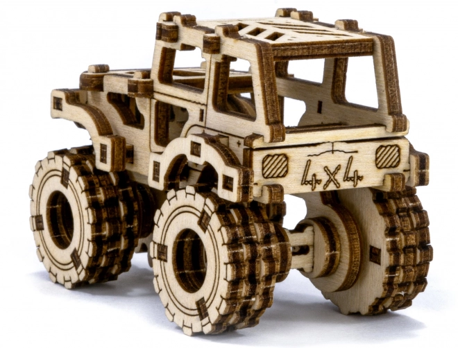 3D Holzpuzzle Superfast Monster Truck