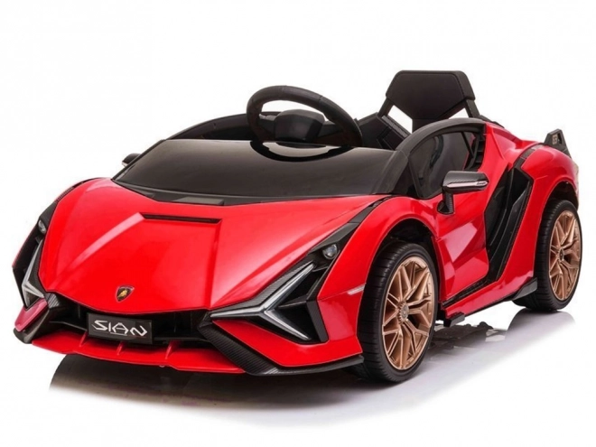 Lamborghini Sian Elektroauto für Kinder - Rot