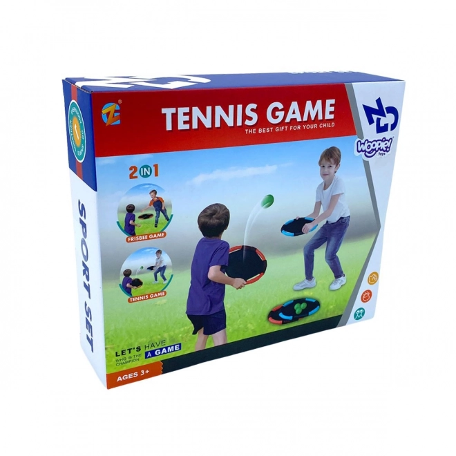 Geschicklichkeitsspiel 2-in-1 Tennis Frisbee