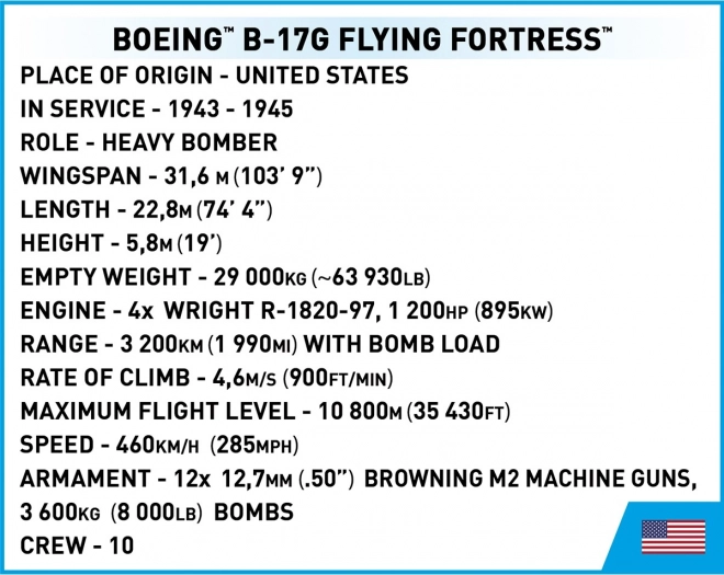 Boeing B-17G Flying Fortress Bausatz