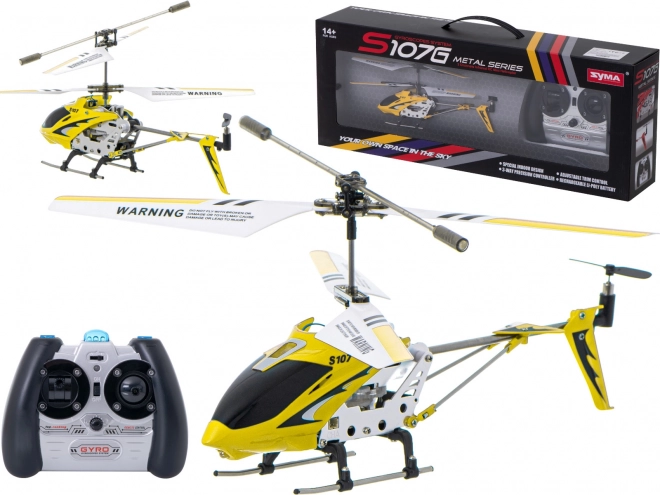 Ferngesteuerter RC-Helikopter Blau von SYMA – Gelb