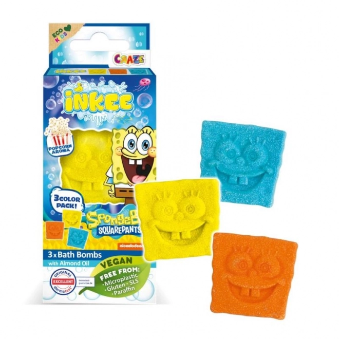 Inkee - Mini Badebombe Set - SpongeBob