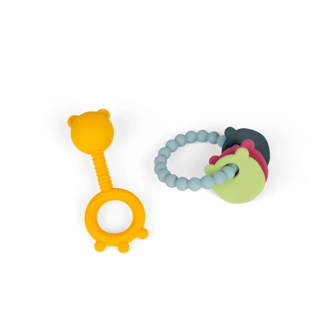Bärchen Beißring & Rassel 2-in-1 Set
