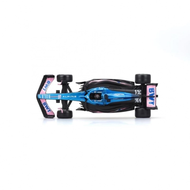 Bburago Formel 1 Modellauto BWT Alpine 2023 - Esteban Ocon