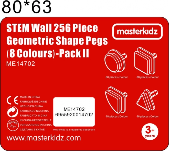 Masterkidz Geometrische Steckelemente Set