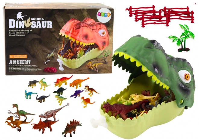 Dinosaurier Figuren Set Groß Grüner Dinosaurier 45 Teile