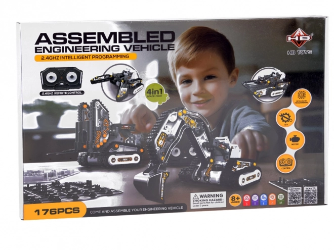 Bausatz 4-in-1 Fernbedienbare Baumaschinen