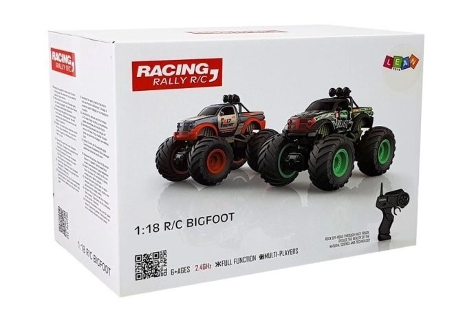 Geländewagen mit großen Rädern Bigfoot mit Fernbedienung 2.4G 1:18 Gelb